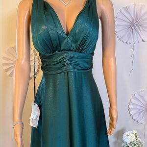 Elegant Teal Evening Dress